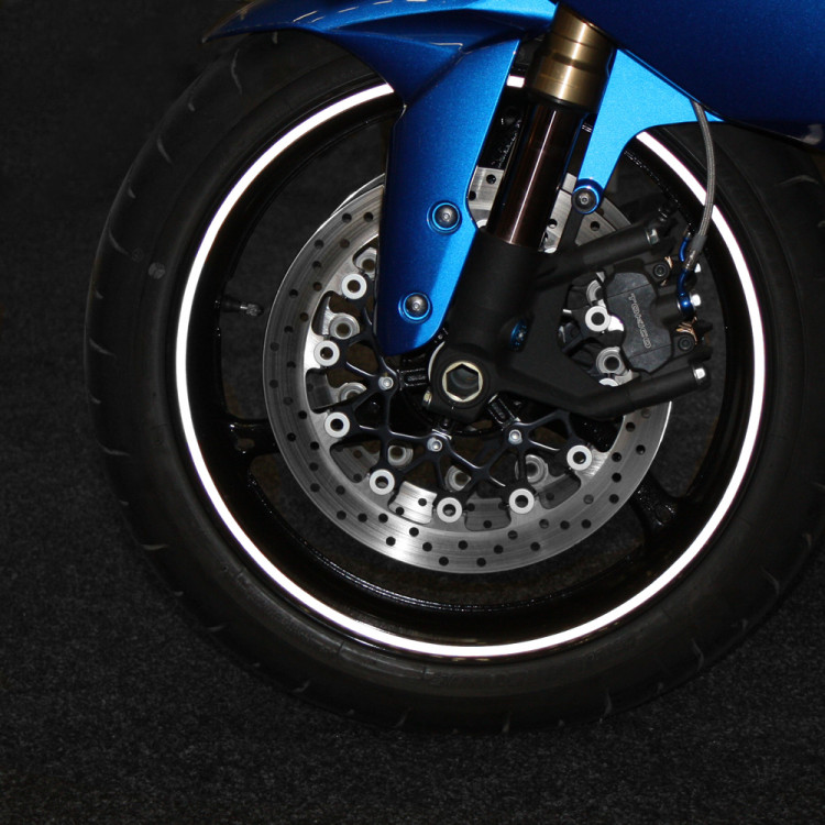 Felgenbett Felgenaufkleber Motorrad Komplett Set kompatibel mit